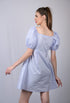 OWO THE LABEL Women Lite Purple Square Neckline Dress (OTL-DRS1023)